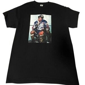 Kobe Bryant Black Graphic T Shirt Lakers Rings Tribute Photo Tee Mens Medium